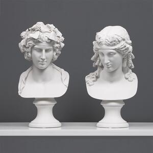 Antinous & Ariadne Mellszobor márvány luxus lakberendezés görög római