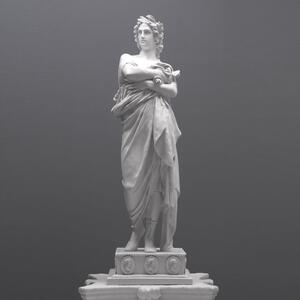 Virgil szobor - Ókori római költő márvány luxus lakberendezés görög