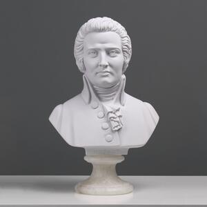 Mozart mellszobor márvány luxus lakberendezés modern lakásdekoráció