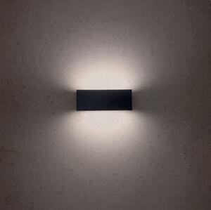 LED kültéri fali lámpa, LAMPRIS, fekete, 17x8 cm