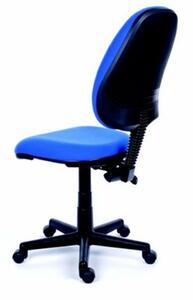 Irodai szék, kék szövetborítás, fekete lábkereszt, MAYAH Happy Plus (BBSZVV07)