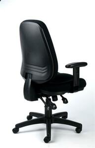 Irodai szék, állítható karfás, exkluzív fekete szövetborítás, fekete lábkereszt, MAYAH Bubble (BBSZVV27)