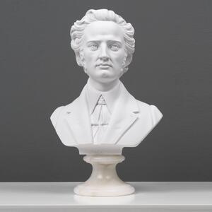 Chopin mellszobor márvány luxus lakberendezés modern lakásdekoráció