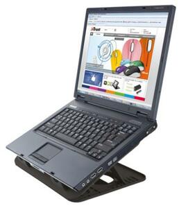Notebook állvány, ventilátorral, USB, TRUST Cyclone (TR17866)