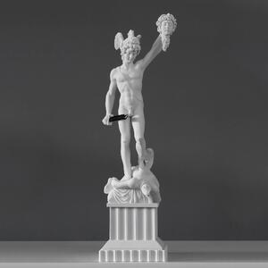 Perszeusz szobor Medusa fejével márvány luxus lakberendezés