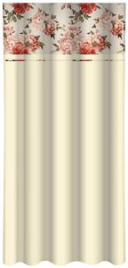 Elegáns bézs színű függöny színes virágmintával Szélesség: 160 cm | Hossz: 250 cm