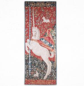 Unikornis gobelin faliszőnyeg (jacquard szövés)