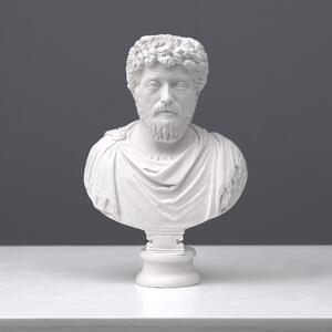 Marcus Aurelius mellszobor - kis római császár márvány