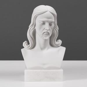 Jézus Krisztus mellszobor márvány luxus lakberendezés