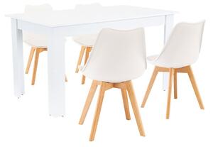 Zara 4+1 étkező garnitúra fehér-fehér