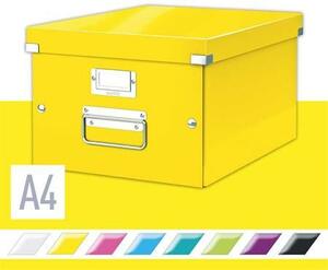Doboz, A4 méret, LEITZ Click&Store, sárga (E60440016)