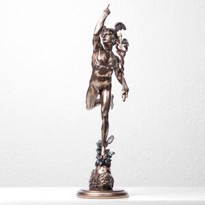 Hermész Szobor Giambolognától(Hidgen öntött bronz) beltéri görög római