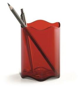 Írószertartó, műanyag, DURABLE, Trend, áttetsző piros (DB1701235003)