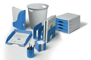 Jegyzettömbtartó, műanyag, 100x100 mm, feltöltve, DURABLE ECO, kék (D775806)