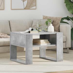 Dohányzóasztal tárolóval Beton Szürke 66 x 53 x 45 cm Faanyag