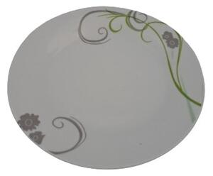 GRETA Kerek porcelán lapostányér (23 cm-es)