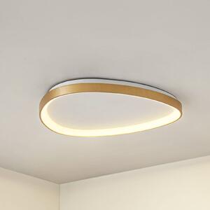 Lucande LED mennyezeti világítás Asken, 61 cm, arany, CCT, dimmelhető, dimmelhető, Sárgaréz / arany, Nappali / Étkező, Alumínium, Modern