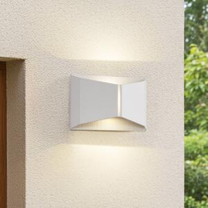 Lindby Anlira LED kültéri fali világítás, fehér, Up & down, IP65, Fehér / opál, fém, Modern