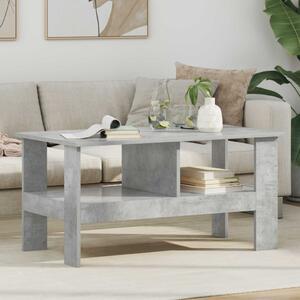 Dohányzóasztal Beton Szürke 90 x 50 x 45 cm Faanyag