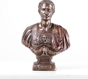 Julius Caesar Mellszobor (Hidegen öntött bronz) Görög Római ajándék