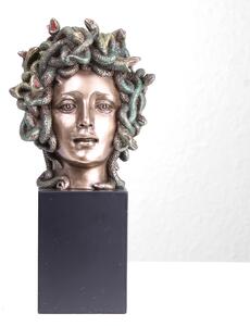 Bronz Medúza Fej Szobor (Hidegen öntött bronz) Görög Római ajándék