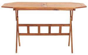 VidaXL tömör akácfa összecsukható kerti asztal 135 x 85 x 75 cm