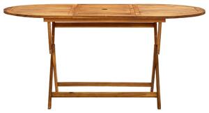 VidaXL tömör akácfa összecsukható kerti asztal 160 x 85 x 75 cm