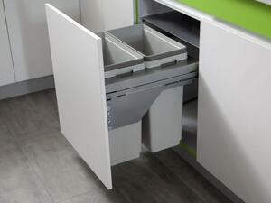 Hulladékgyűjtő PGTM602RFG 2x36 literes szelektív hulladékgyűjő, szürke