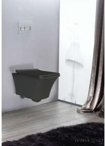 CeraStyle IBIZA fali WC - MATT ANTRACIT - FEKETE - rimless - perem nélküli - mély öblítésű