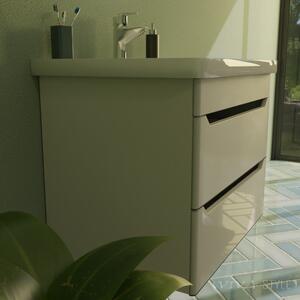 TMP SHARP 65 fali függesztett fürdőszobabútor 65 cm Sanovit Soft 13065 porcelán mosdókagylóval