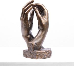 Rodin: A Katedrális Kéz Szobor (Hideg öntvény bronz szobor)