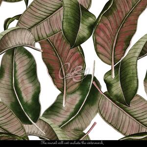 Fotótapéta Trópusi levelek őszi színekben Öntapadós 250x250cm
