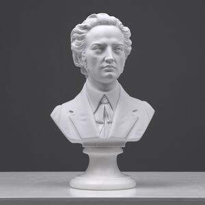 Chopin mellszobor (kicsi) márványszobor olasz luxus lakásdekor