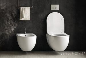 Sanovit BRILLA fali WC - rimless - perem nélküli - mély öblítésű