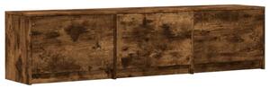 TV szekrény leddel Füstölt tölgy 165 x 34 x 40 cm Faanyag