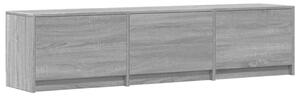 TV szekrény leddel Szürke Sonoma 165 x 34 x 40 cm Faanyag