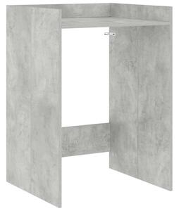 VidaXL Mosógép Szekrény tárolóval Beton 67,5 x 62 x 97 cm Faanyag