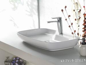 CeraStyle - Top Counter pultra ültethető porcelán mosdó - NOVA - 70 x 43 cm