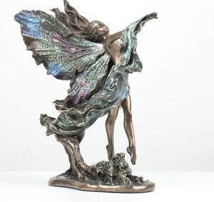 Tündér szobor ""Where Moonbeams Fall" (hideg öntvény bronz)