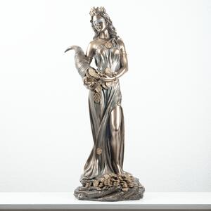 Fortuna istennő szobor (hideg öntvény bronz)