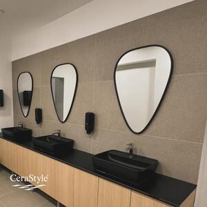 CeraStyle - Top Counter pultra ültethető porcelán mosdó - ONE - - MATT ANTRACIT -csaply - 55 x45cm
