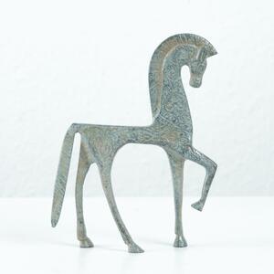 Görög Ló Szobor (Kicsi, zöld bronz figura)