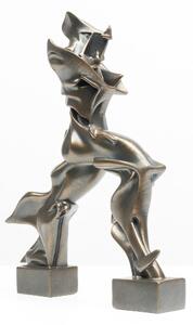 Futurisztikus férfi szobor Boccioni műve (hidegen öntött bronz) olasz