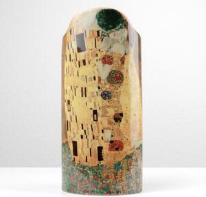 Kerámia váza „Klimt csókja” osztrák romantikus művészeti váza ajándék