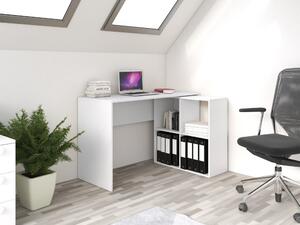 Drohmo Plus 2X2 polcos íróasztal, 120x76x50 cm, fehér