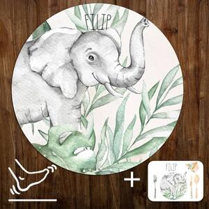 INSPIO szőnyeg babaszobába - Elefánt a SAFARI kollekcióból