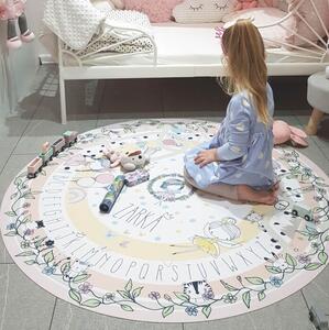 Játszószőnyeg tündérekkel lányoknak - Tündéres játszószőnyeg névvel és szivárványokkal