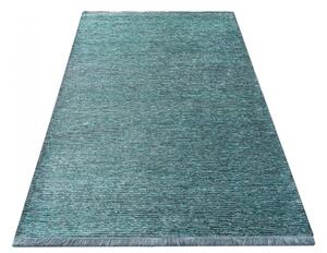 Gyönyörű, kiváló minőségű szőnyeg türkiz színben