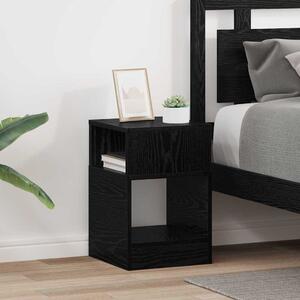 Végasztal 2 pcs Fekete tölgy 30,5 x 30 x 45 cm Faanyag