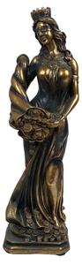 Fortuna Istennő Szobor, Görög Szerencseistennő (Antikolt bronz hatású)